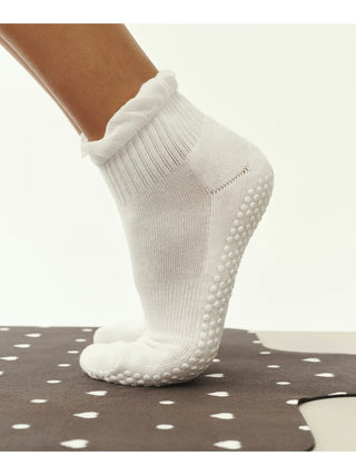 Quarter Crew Non Slip Grip Socks